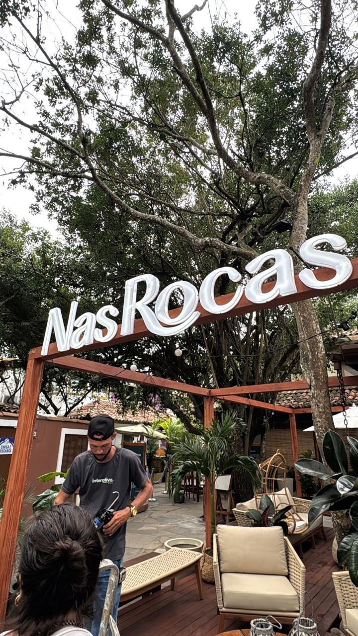 Letreiro Nas Rocas — Ilha Rasa, Búzios